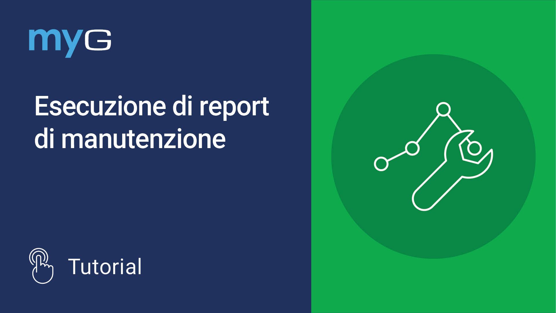 Thumbnail for Esecuzione di report di manutenzione