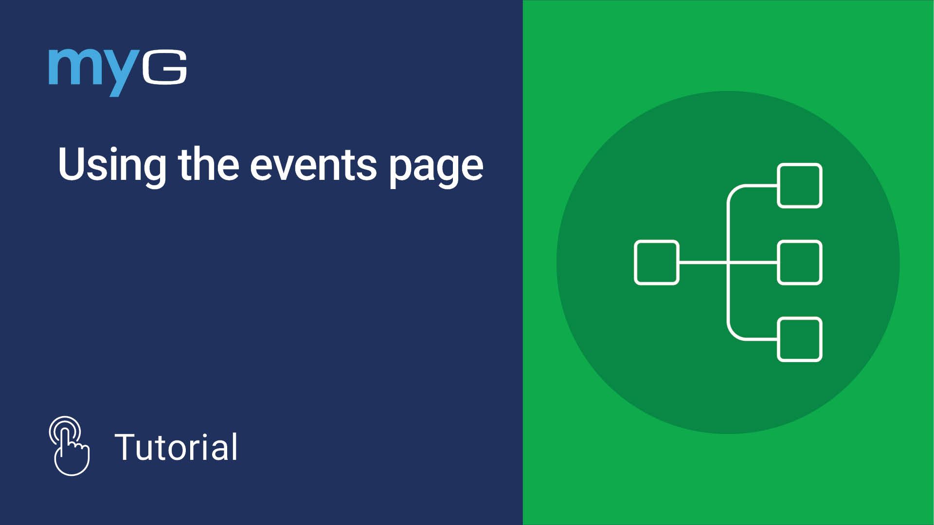 Thumbnail for Using the events page