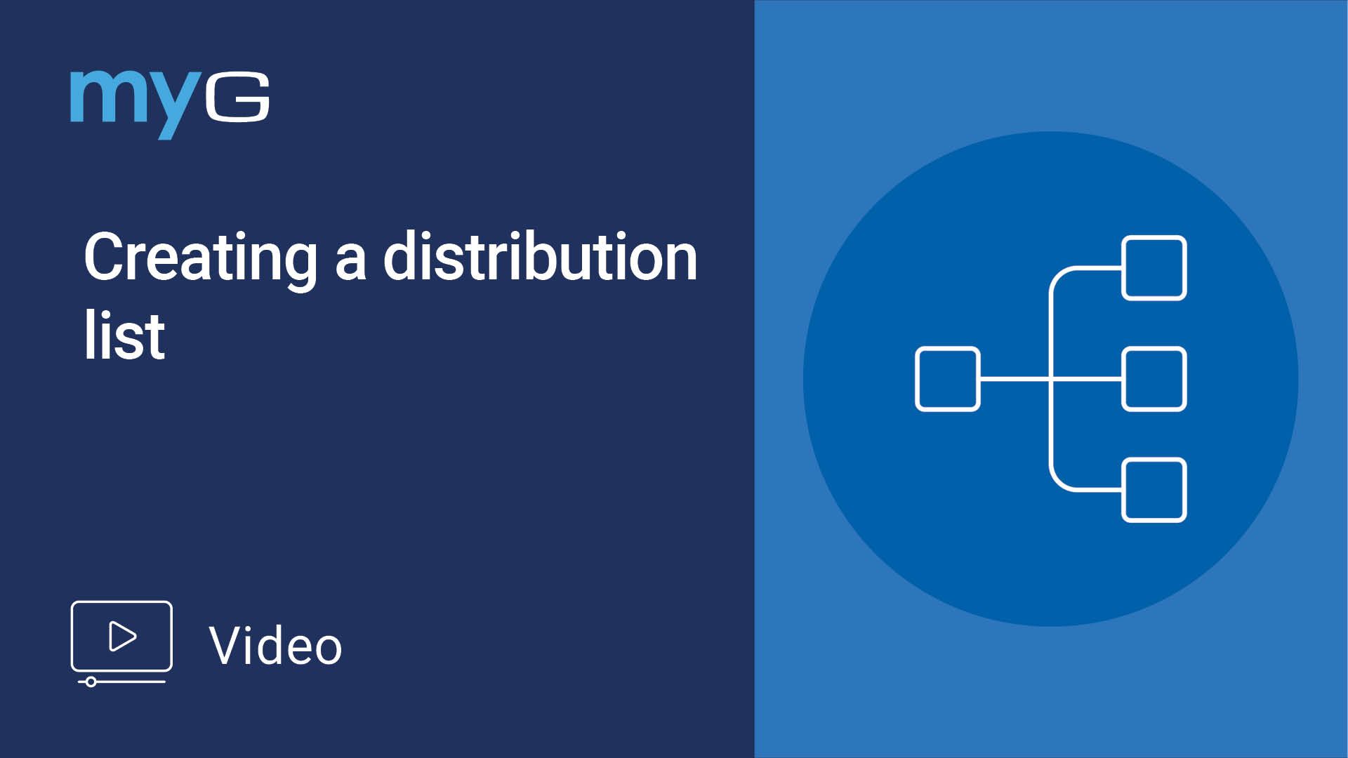 Thumbnail for Creating a distribution list