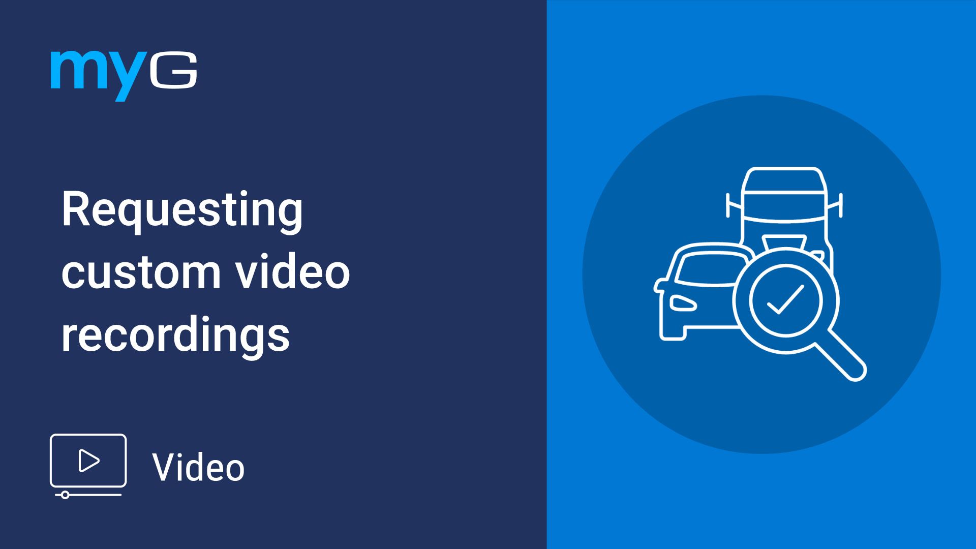 Thumbnail for Requesting custom video recordings