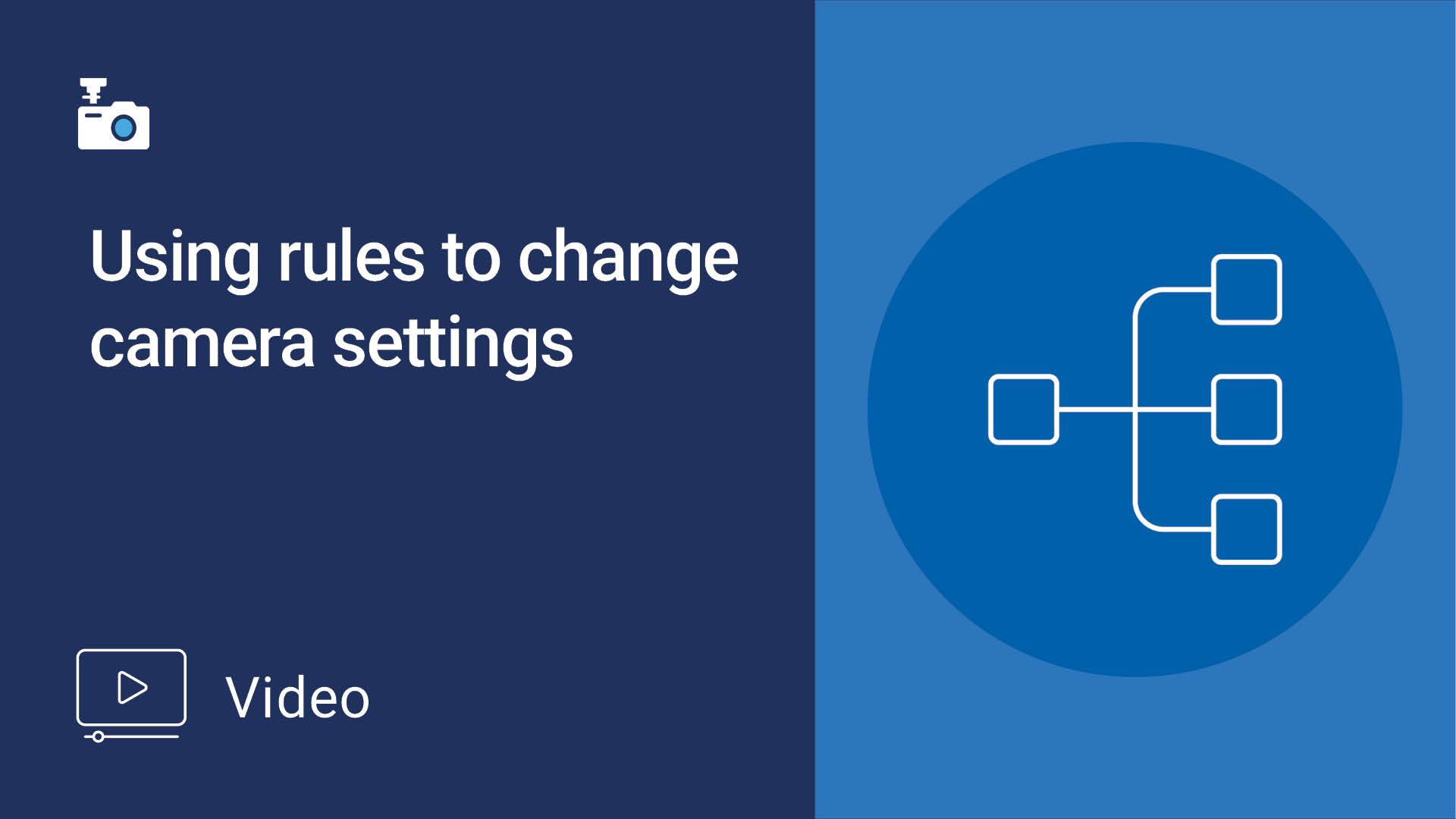 Thumbnail for Using rules to change camera settings