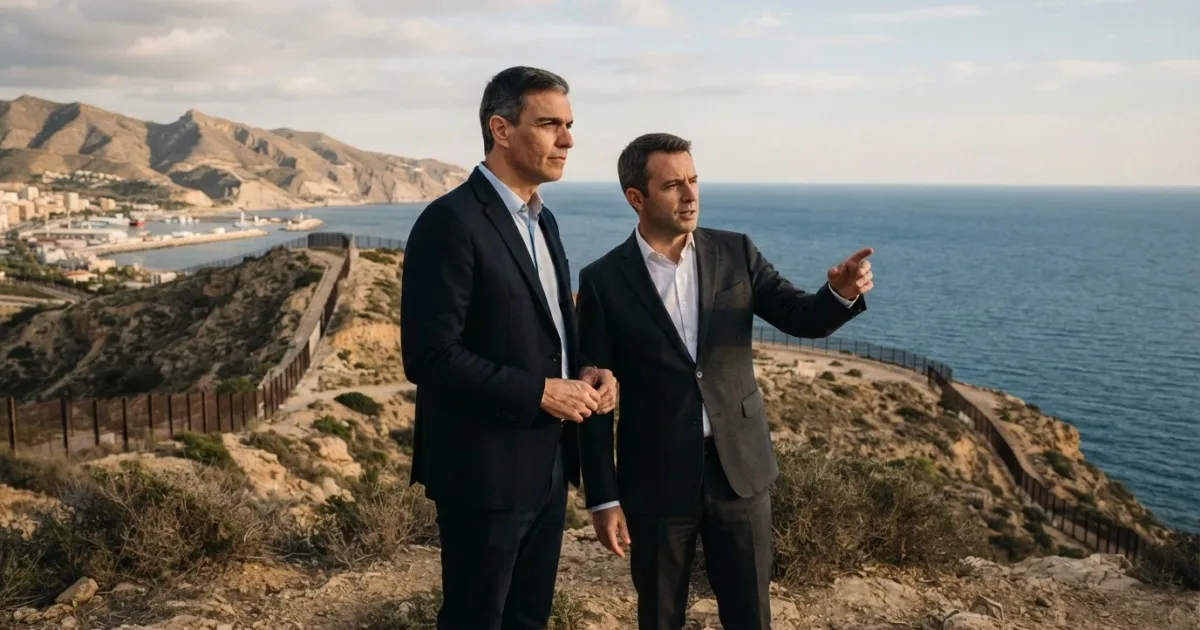 Vox Leader Santiago Abascal and Jordan Bardella Visit Ceuta on Spain's National Day