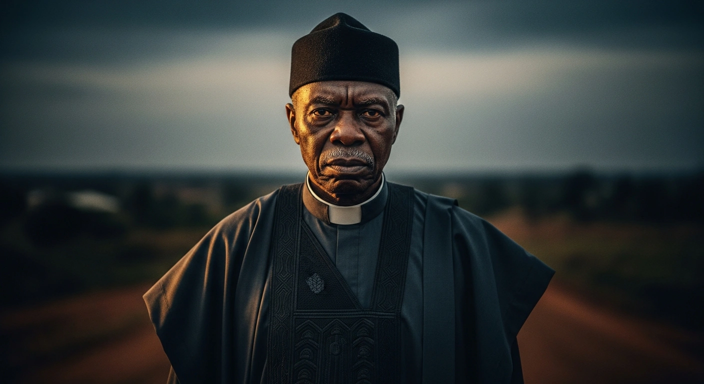 Pastor Enoch Adeboye stands with a serious expression while addressing the urgent need for the Nigerian government to hold security chiefs accountable for national safety.