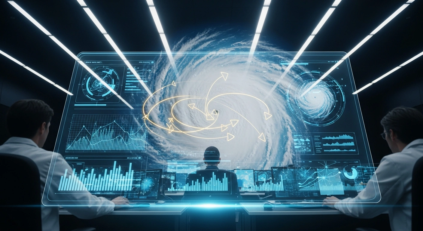 Scientists at the National Meteorological Center use a machine learning model to analyze and predict the rapid intensification of a massive typhoon.