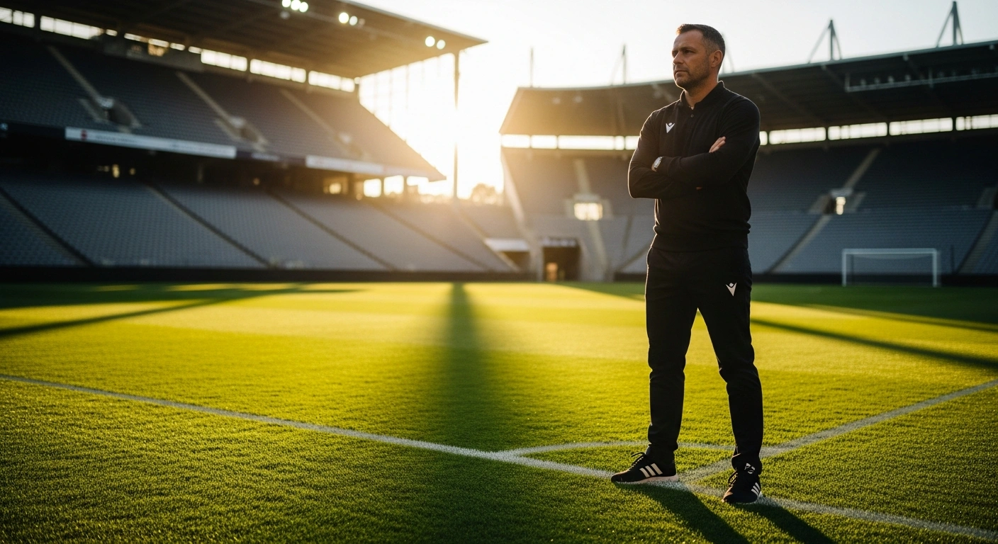 Real Madrid youth coach Alvaro Arbeloa stands on a football pitch, representing his defense of Spain as a tolerant and welcoming nation.