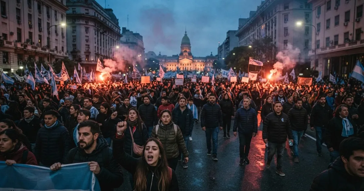 Demonstrators Across Argentina Protest Government Austerity Measures