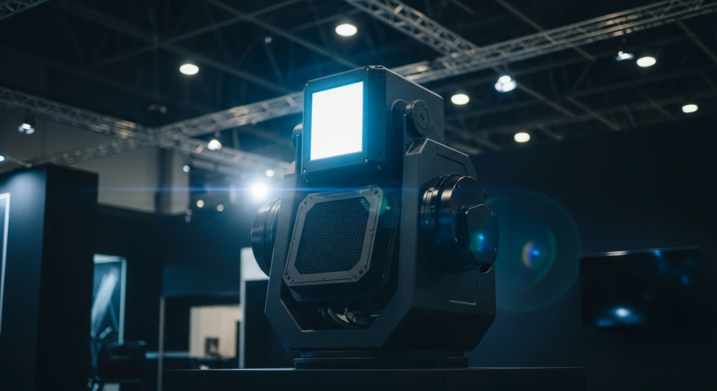 The Aselsan electronic warfare and drone hunter system is displayed at the SAHA 2026 expo to support the Turkish Steel Dome air defense network.