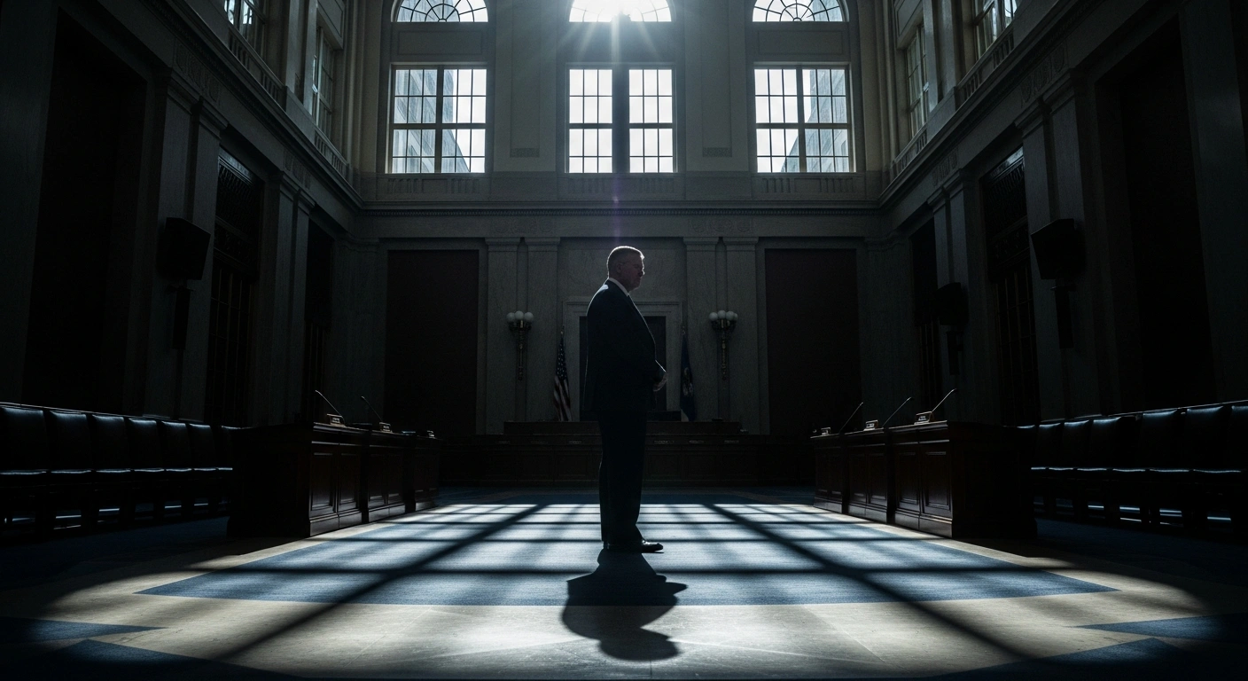 ASIO Director-General Mike Burgess stands in a solemn government chamber while testifying about the impact of the Gaza conflict on Australian national security.
