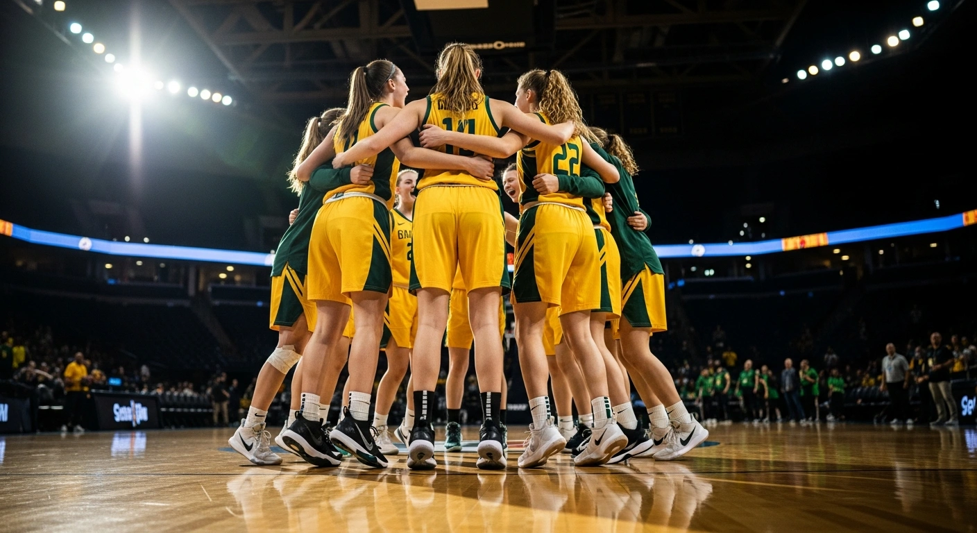 The Australian Sapphires basketball team celebrates winning the bronze medal at the FIBA U17 Women's Basketball World Cup.