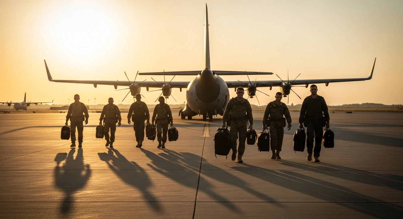Azerbaijani citizens arrive at an airfield after being successfully repatriated from Syria by government authorities.