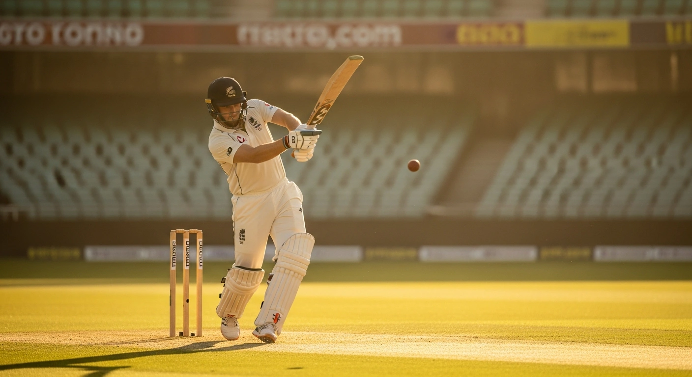 England cricket captain Ben Stokes plays a powerful shot during a County Championship match for Durham.