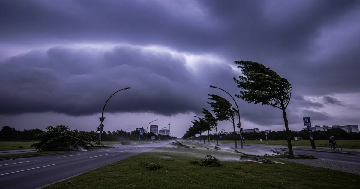 German Weather Service Issues Storm Warning for Berlin and Brandenburg