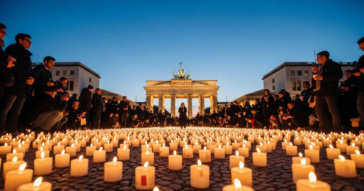 Berlin Gathers at Brandenburg Gate to Honor Victims of Pride Attack