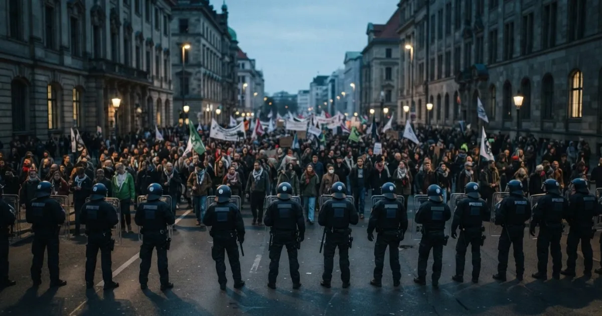 Thousands Demonstrate in Berlin Over Conflict in Gaza