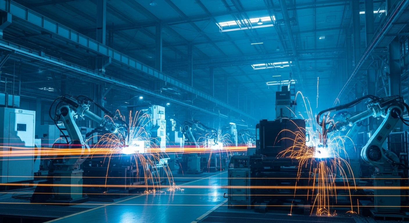 A modern, high-tech manufacturing facility in Binzhou, China, undergoes a digital and intelligent industrial transformation.
