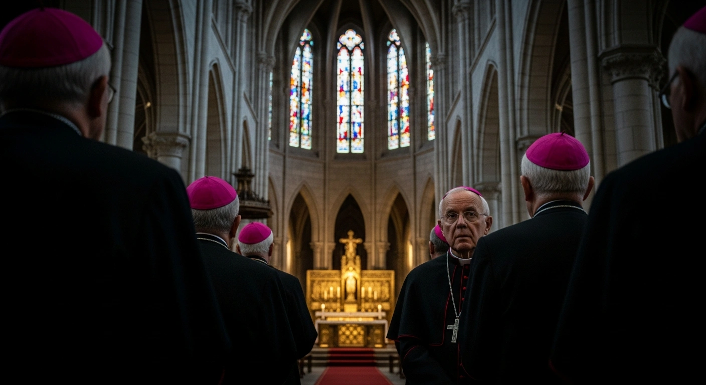 Catholic bishops gather in a cathedral to express their formal opposition to the assisted dying bill currently moving through the French legislature.