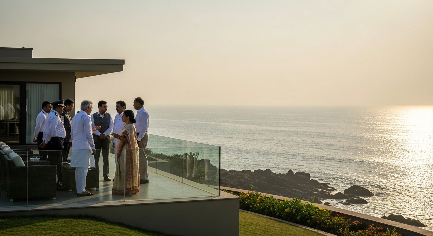 Members of the Bharatiya Janata Party gather for strategic discussions at a coastal resort in Paradip ahead of the Rajya Sabha elections.