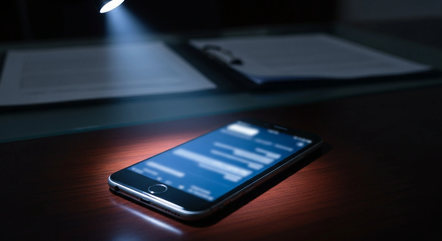 A smartphone sits on a desk next to legal documents, representing the financial settlement between Block Inc. and multiple states regarding fraud protection concerns.