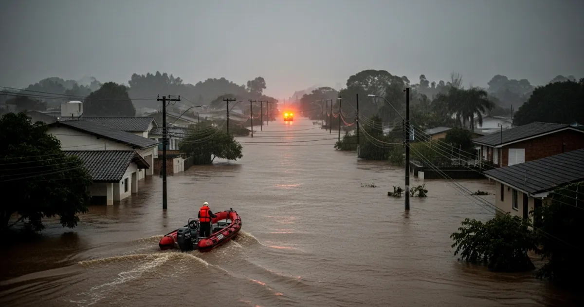 Heavy Rains Cause Flooding and Damage Across Rio Grande do Sul