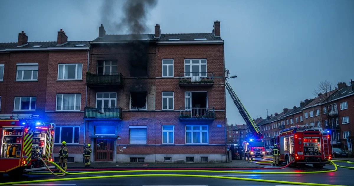 Fire Breaks Out in Illegally Occupied Building in Forest, Brussels