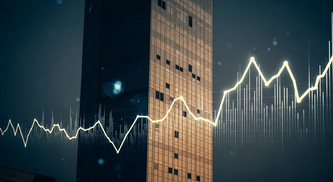A modern cityscape in Bulgaria represents the World Bank's revised economic outlook and lower GDP growth projections for the country.
