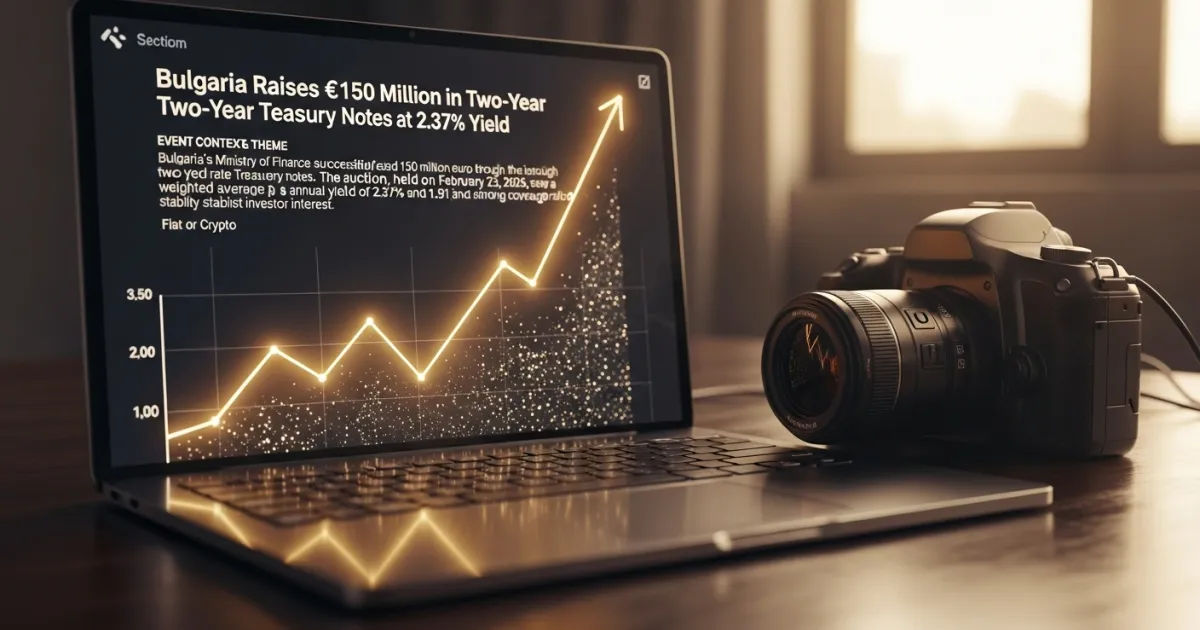 Bulgaria Raises €150 Million in Two-Year Treasury Notes at 2.37% Yield