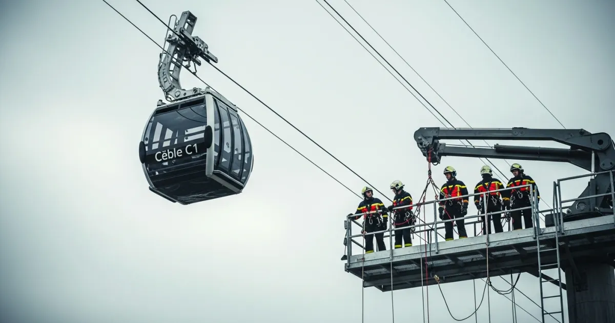 Île-de-France Cable C1 to Suspend Service for Fire Brigade Evacuation Drill