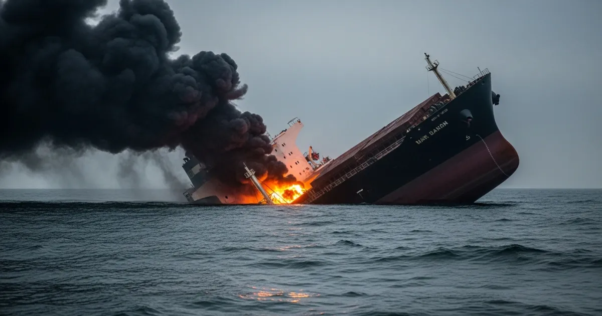 Turkish-Owned Cargo Vessel Sinks Following Missile Strike Near Odesa