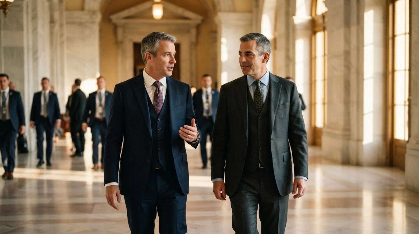 Canadian Prime Minister Mark Carney walks with a Turkish official during an official diplomatic visit to strengthen bilateral ties between Canada and Turkey.