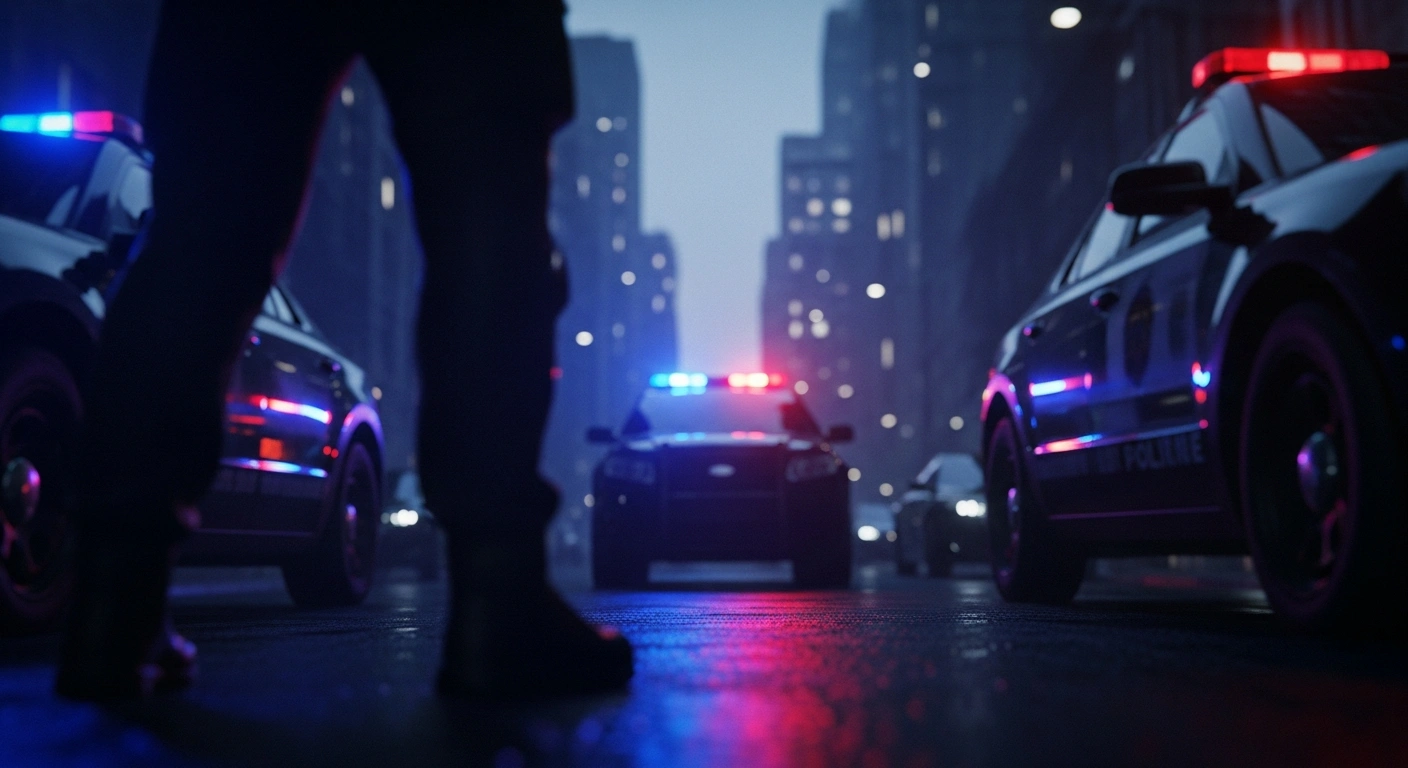 Chilean police officers conduct an arrest following the attempted homicide of two Carabineros in the Lo Espejo commune.
