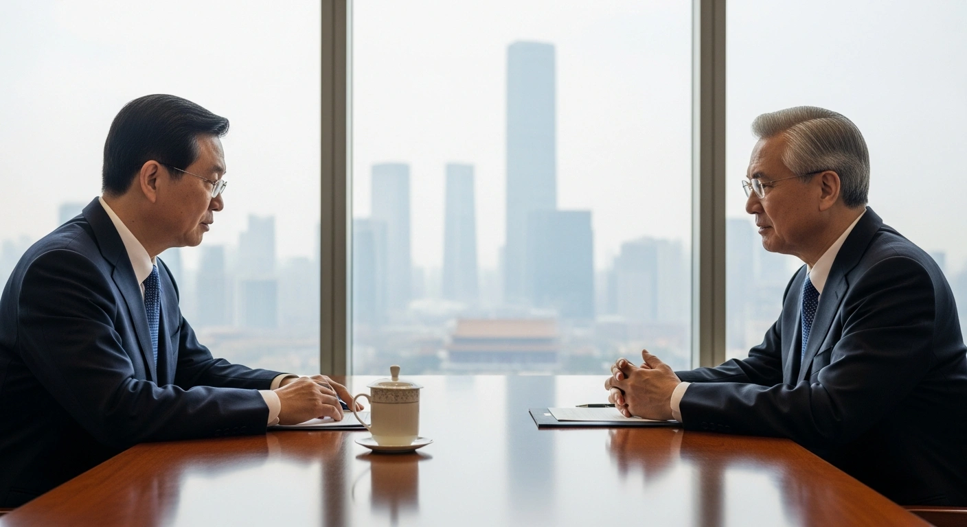 Chinese Vice Premier Liu Guozhong and Belarusian First Deputy Prime Minister Nikolai Snopkov hold a formal diplomatic meeting in Beijing to discuss bilateral cooperation.