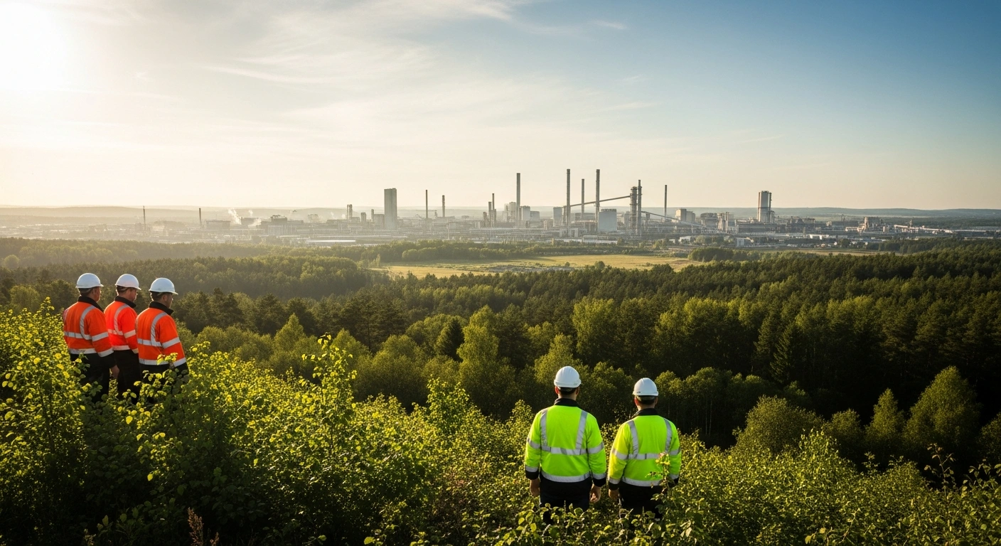 Environmental inspectors conduct a comprehensive review of industrial and ecological sites in China to ensure compliance with national environmental standards.
