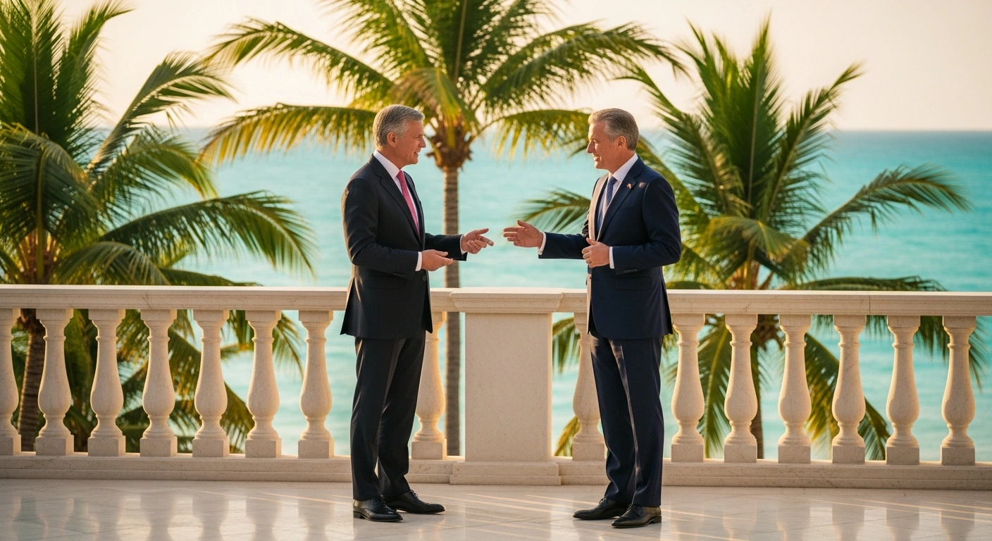 Chinese President Xi Jinping and Maldivian President Mohamed Muizzu stand together on a balcony to celebrate the strengthening diplomatic partnership between China and the Maldives.
