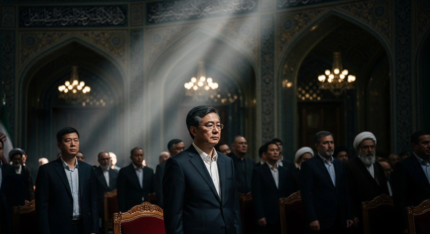 He Wei, Vice Chairman of the National People's Congress Standing Committee of China, attends the funeral of the late Iranian Supreme Leader in Tehran to represent the Chinese government.