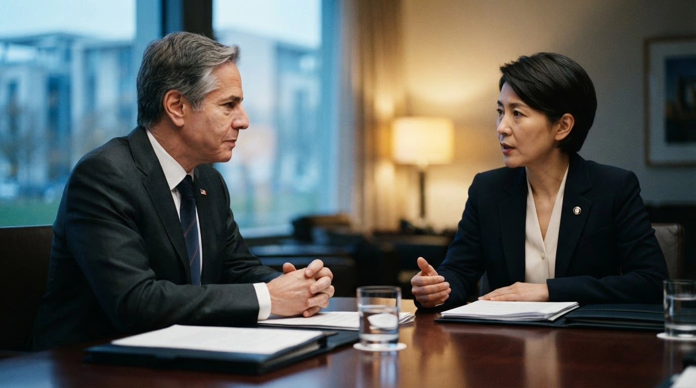 Chinese Foreign Minister Wang Yi holds a diplomatic meeting with Palestinian Foreign Minister Varsen Aghabekian Shahin to discuss the conflict in Gaza.