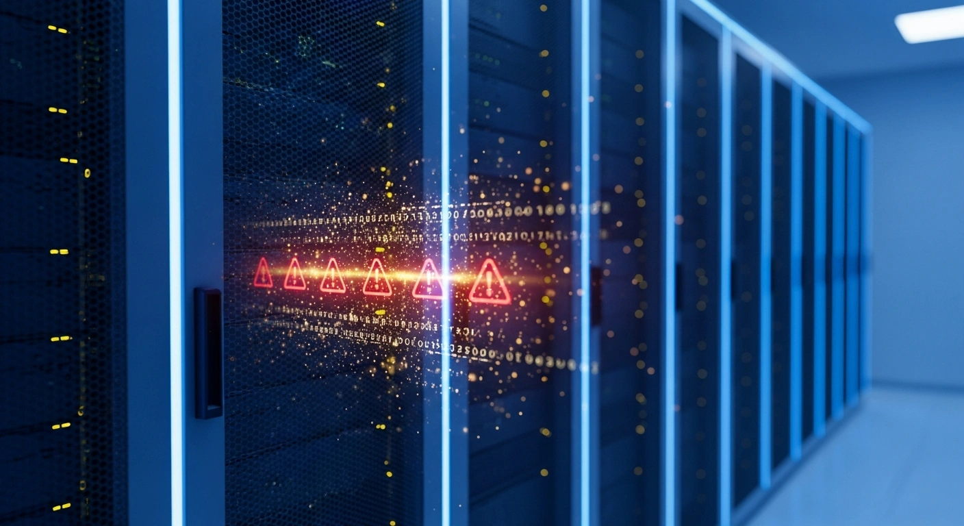 A digital security specialist monitors a server system to identify and remove fraudulent websites impersonating the Mato Grosso do Sul traffic department.