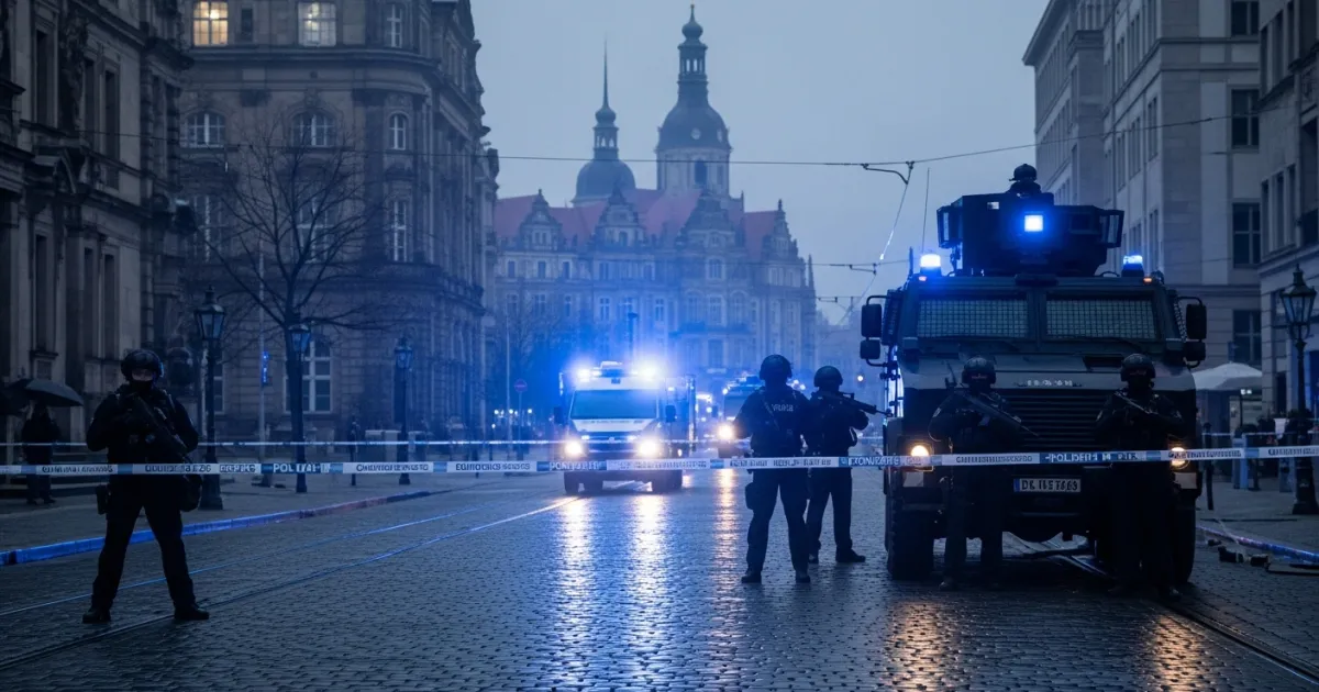Police Operation in Dresden Following Armed Confrontation