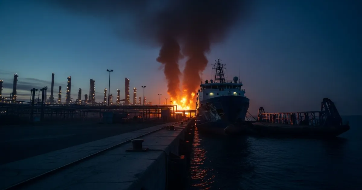 Ukrainian Drone Strikes Target Port Kavkaz and Afipsky Oil Refinery