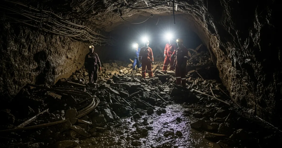 Five Miners Remain Trapped After Mudslide at Kimberley's Ekapa Mine