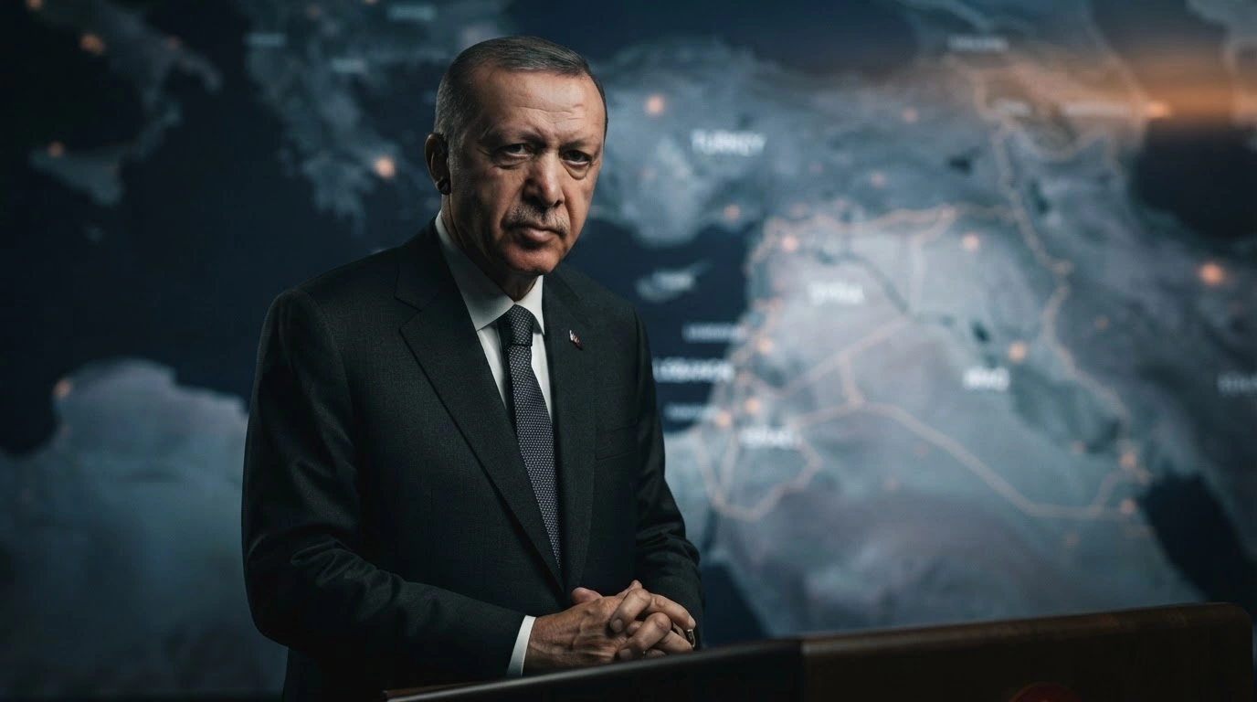 Turkish President Recep Tayyip Erdoğan delivers a stern warning regarding regional stability and military tensions in the Middle East.