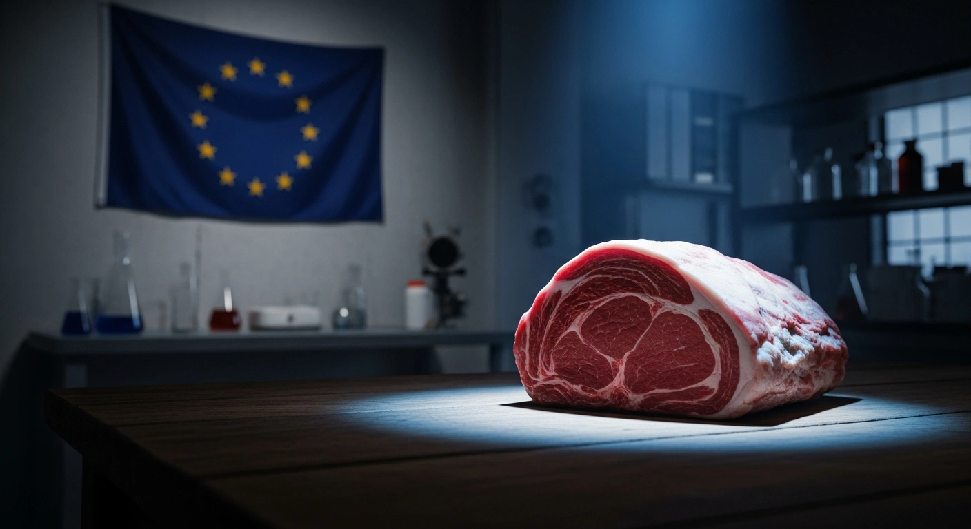 A high-quality meat product undergoes a rigorous food safety inspection to ensure compliance with new European Union import standards for Brazilian livestock.