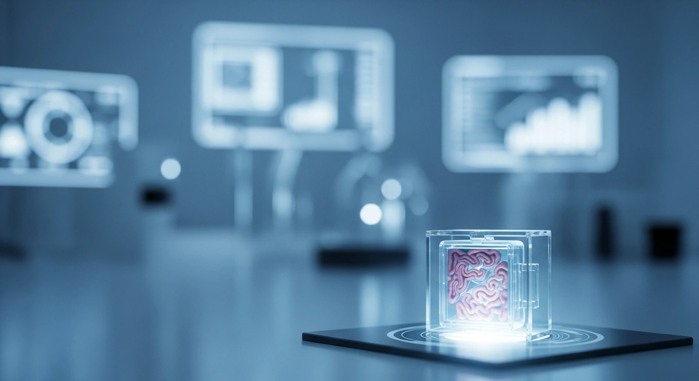 A close-up view of a modern organ-on-a-chip device in a laboratory, representing the FDA's initiative to promote non-animal drug testing methodologies.