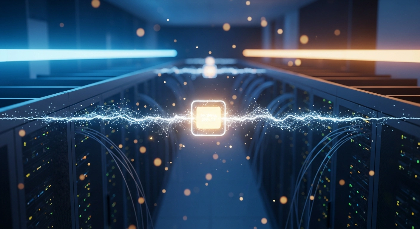 A digital representation of a secure financial network infrastructure illustrating the Federal Reserve's FedNow instant payment service.