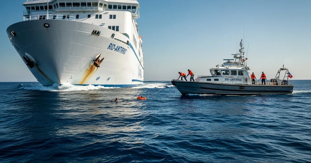 Ferry Crew Rescues Elderly Swimmer Near Rio-Antirrio Crossing