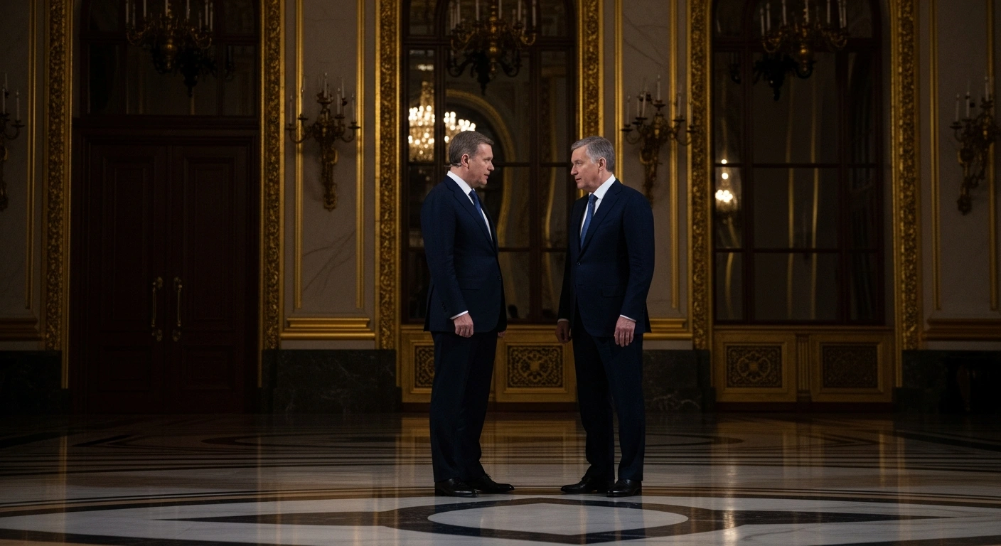 Slovak Prime Minister Robert Fico and Russian President Vladimir Putin engage in high-level diplomatic discussions during a meeting in Moscow.
