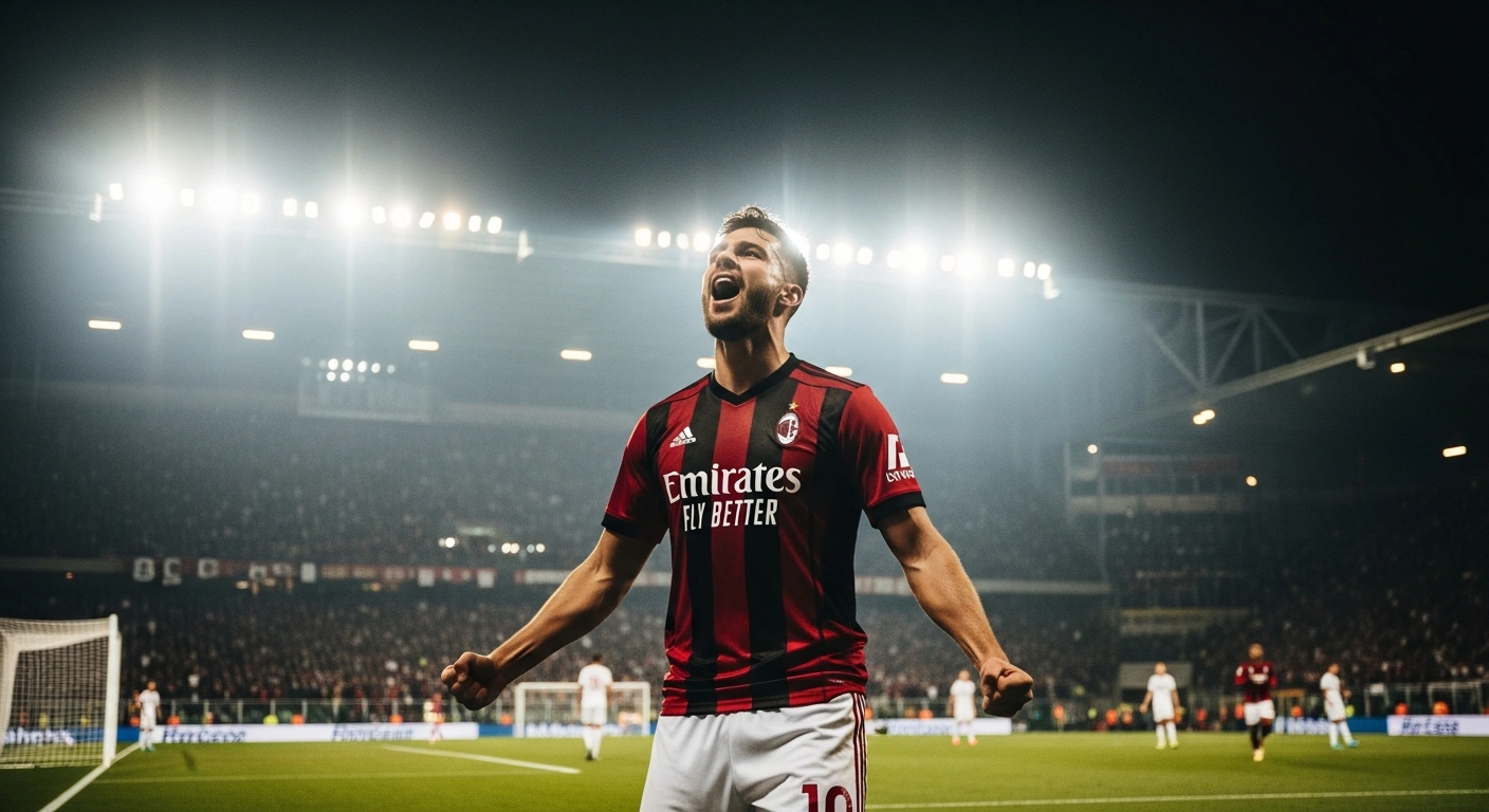 A Flamengo striker celebrates a goal on the pitch after securing a spot in the Copa Libertadores round of 16.