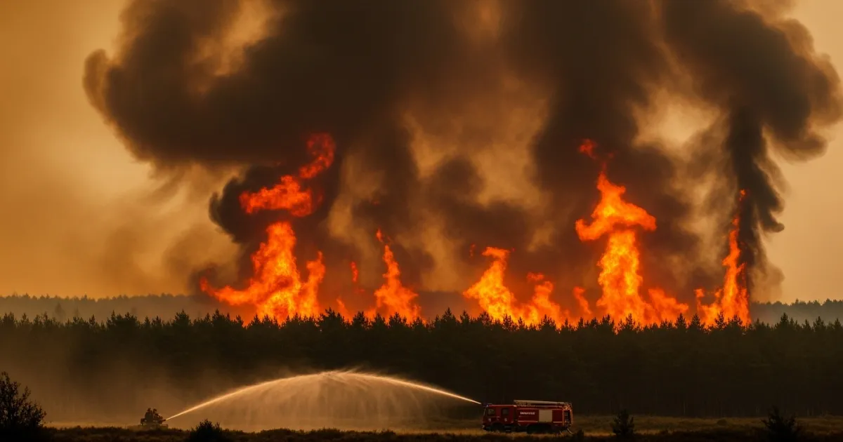 Forest Fires Burn Nearly 100 Hectares in France's Maine-et-Loire Department