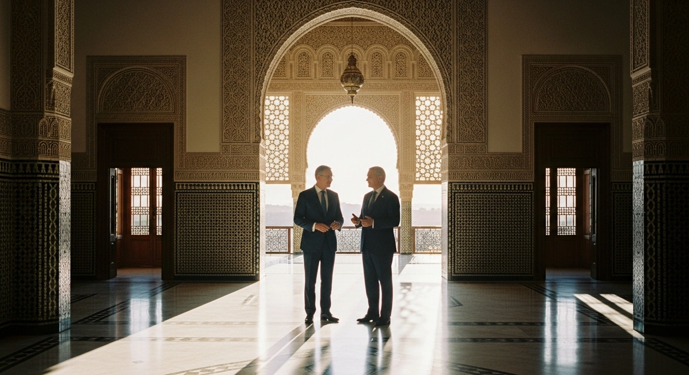 French Foreign Minister Jean-Noël Barrot and Moroccan Foreign Minister Nasser Bourita meet in Rabat to discuss the strategic partnership between France and Morocco.