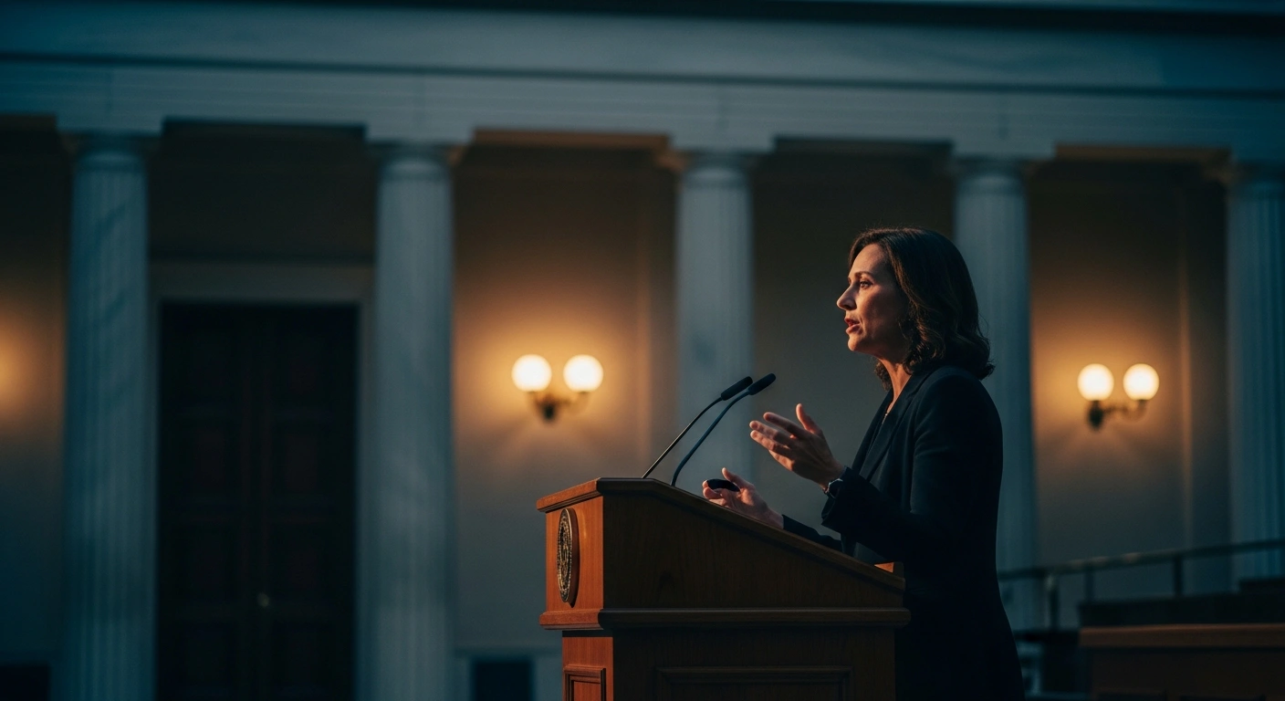 UN Special Rapporteur Francesca Albanese speaks at a public event in Athens to criticize Greek military and diplomatic ties with Israel.
