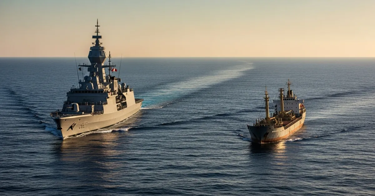French Naval Forces Intercept Russian Tanker in Mediterranean
